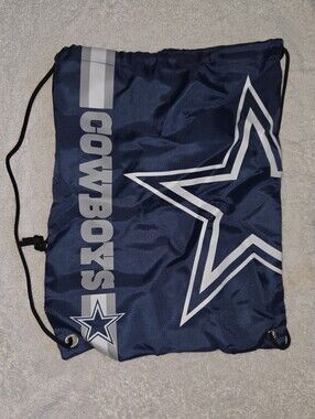 NFL Dallas Cowboys Navy Drawstring Backpack with White Star Logo